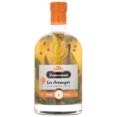 Mango & Passion Fruit Infused Spirit 30% 70cl Damoiseau with Fruit