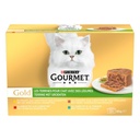 GOURMET GOLD Vegetable Terrines - 12 x 85 g - Adult Cat Food Tins