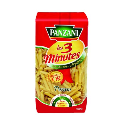 PANZANI PENNE RIGATE 3 MINUTES 500G