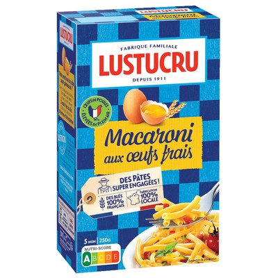 LUSTUCRU PATES QUOTIDIENNES AUX OEUFS  MACARONI 250G