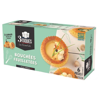 Puff Pastry Shells to Fill 3Toques 159g x6