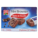 MINI BROWNIE PEPITES DE CHOCOLAT X 8 BF ETUI 240 G
