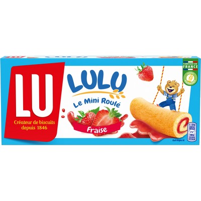 Lulu Mini Strawberry Rolls 150g