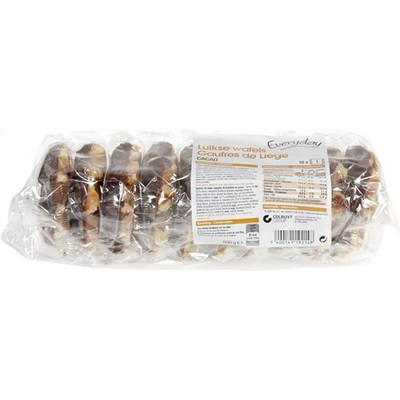 GAUFRE LIEG.CHOCOLAT 10X60G.EVER