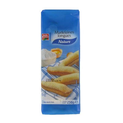 MADELEINE LONGUE MGV BF BARQUETTE 250 G