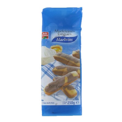 MADELEINE LONGUE MARBREE BF BARQUETTE 250 G