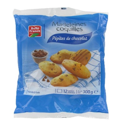 Shell Madeleines with Chocolate Chips BF 300g