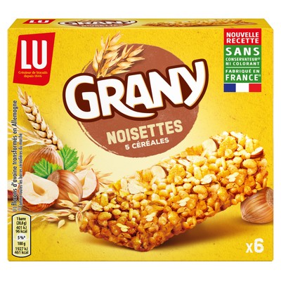 Grany Hazelnut Bars 125g