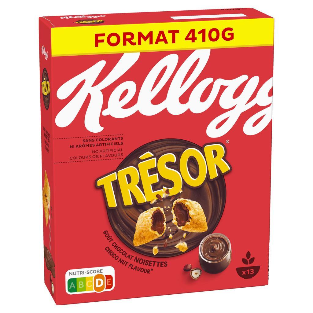Céréales Trésor Kellogg's Chocolat Noisettes - 410g