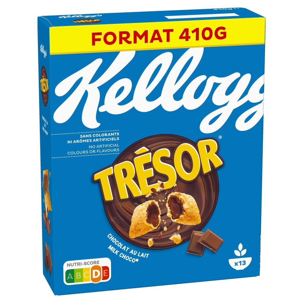 MILK CHOCALATE TRESOR CEREAL 410G KELL