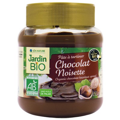 JARDIN BIO / PATE A TARTINER A LA NOISETTE / BIO / 350G / BOCAL VERRE