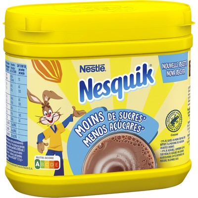 NESQUIK Moins de Sucres Poudre Cacaotée Boîte 350g