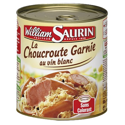 WILLIAM-SAURIN- CHOUCROUTE GARNIE AU VIN BLANC 4/4