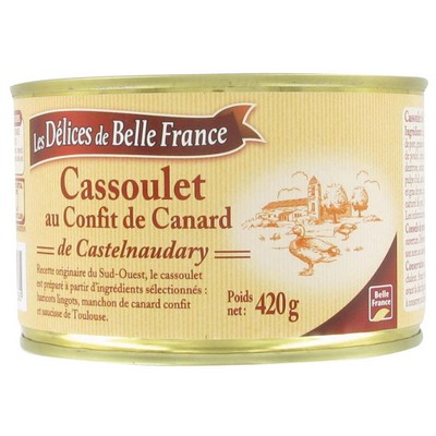 CASSOULET AU CONFIT CANARD DBF BOITE 1/2 420 G