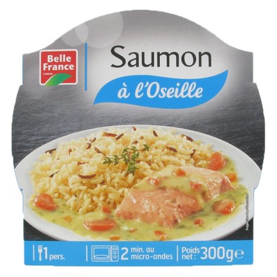 SAUMON SAUCE OSEILLE RIZ BF BARQ 300 G