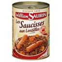 WILLIAM SAURIN - Sausages with Lentils 420g