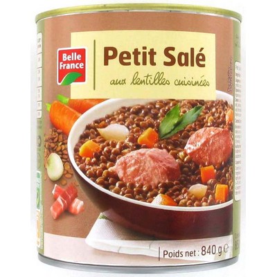 Belle France Petit Salé with Lentils 840g Can
