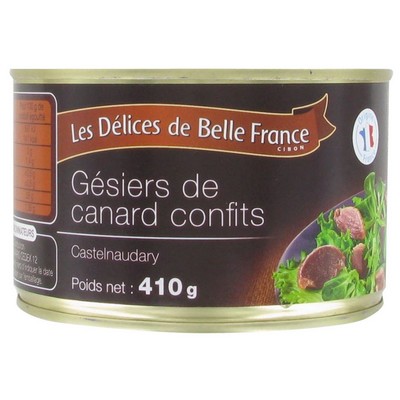GESIERS DE CANARD ENTIER IGP SO DBF 1/2 BOITE 420G