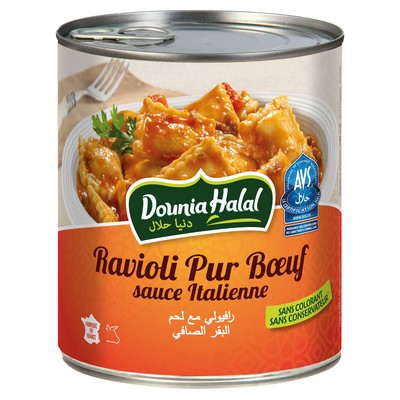 Halal Pure Beef Ravioli 800g