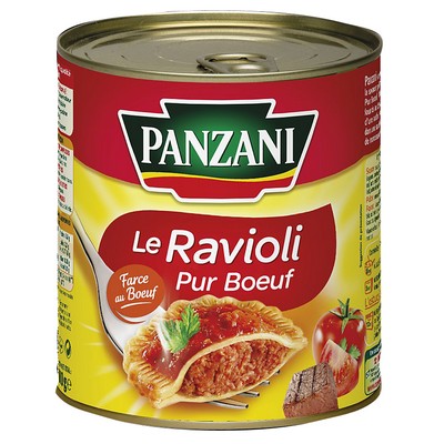 PANZANI - RAVIOLI PUR BOEUF 4/4 - 800g