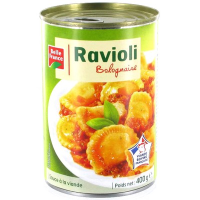Bolognese Ravioli with French Beef Belle France Can 400g
