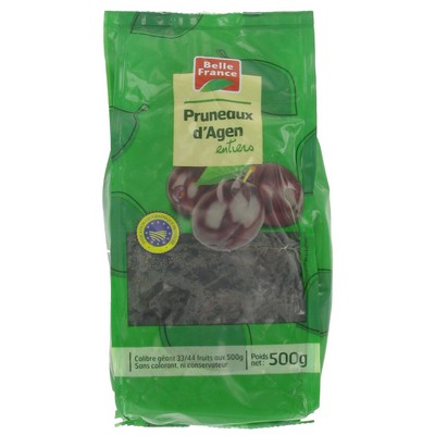 Whole Agen Prunes IGP Belle France 500g Bag