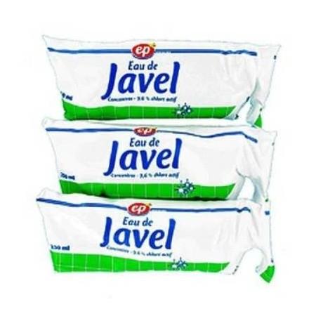 LOT DOSES 3X250ML EAU DE JAVEL 4,8%C.A. ECOPRIX