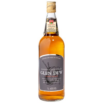 Glen Dew Blend Scotch Whisky 40% Belle France 1L Bottle