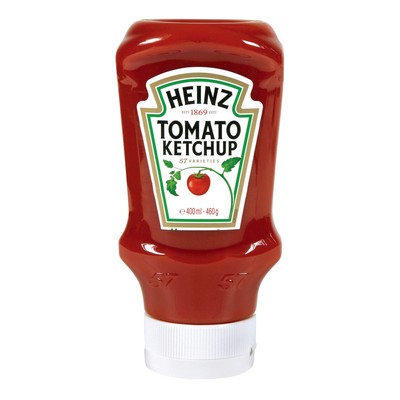 HEINZ TOMATO KETCHUP TOP DOWN 460G SOFT BOTTLE
