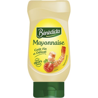 Mayonnaise Nature Bénédicta Flacon Souple 400g 