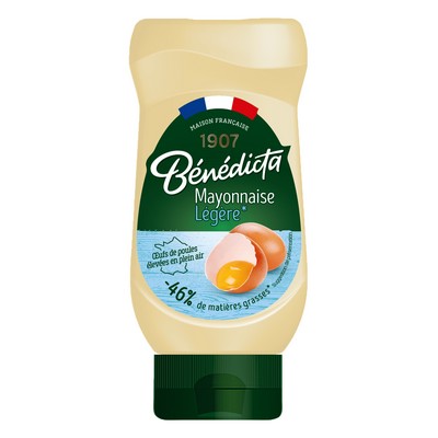 Mayonnaise Légère Bénédicta Flacon Souple 415g