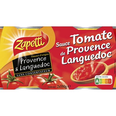 X2 1/4 Provence Tomato Sauce L.DOC ZAP