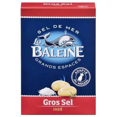 La Baleine Sel de mer gros iodé étui carton 1kg