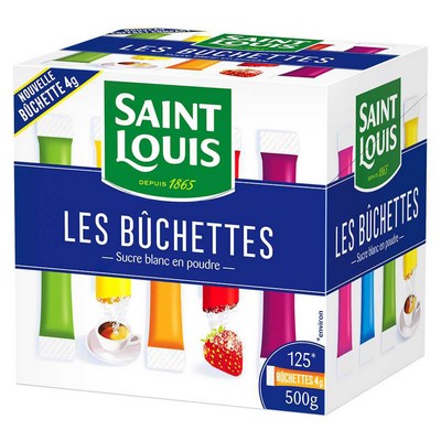 Bûchettes de Sucre 4g x 125 - Coffret de 500g