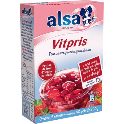 Gélifiant Confiture Vitpris alsa 188g