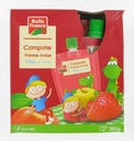 COMPOTE GOURDE POMME FRAISE BF ETUI 4 X 90 G