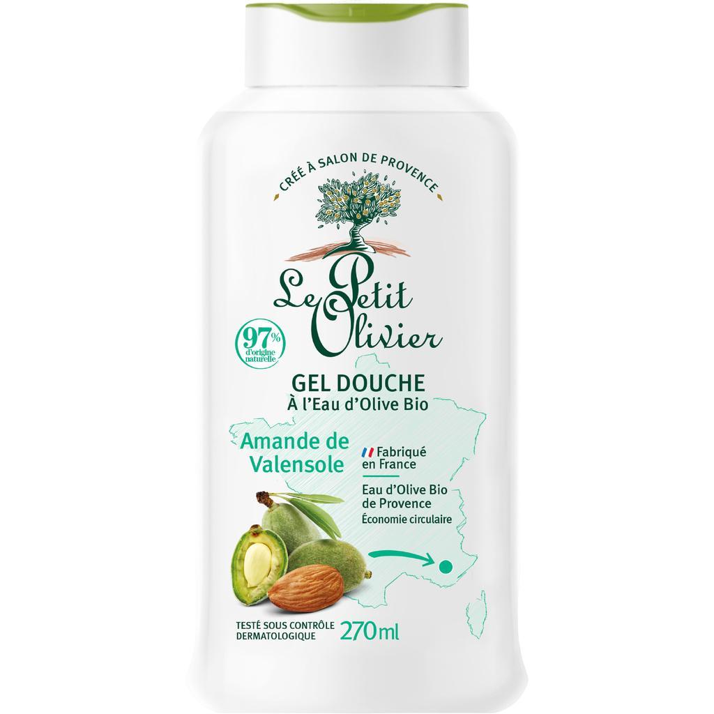 Le Petit Olivier Moisturizing Shower Gel with Organic Olive Water - Valensole Almond - 270 ml