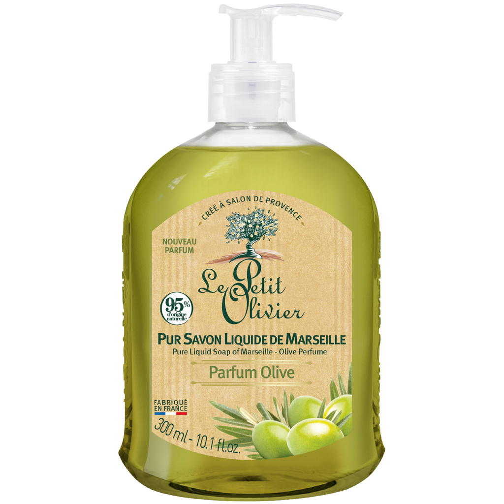 Pur Savon Liquide de Marseille Huile d'Olive, 300ML, Le Petit Olivier