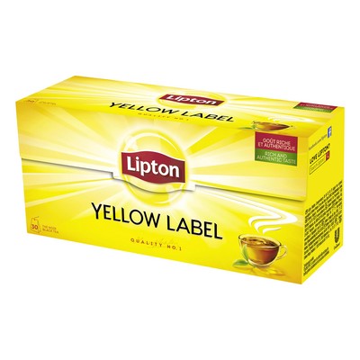 Lipton Yellow Label Thé Noir Origine Kenya 30 sachets