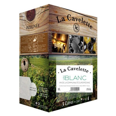 BIB 3L VCE BLANC LA CAVELETTE