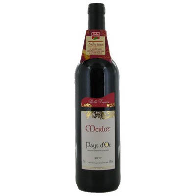 PAYS D OC MERLOT ROUGE BF BOUTEILLE 75 CL