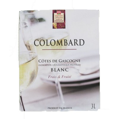 COTES DE GASCOGNE COLOMBARD BLANC BF BIB 3 L