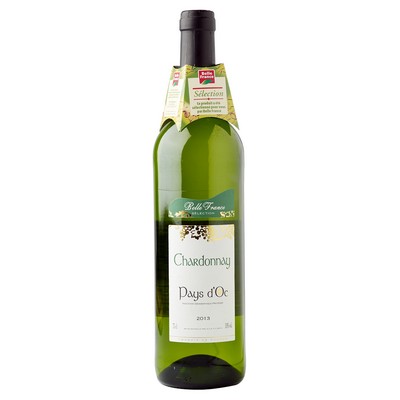 Pays d’Oc Chardonnay White Wine Belle France Bottle 75cl