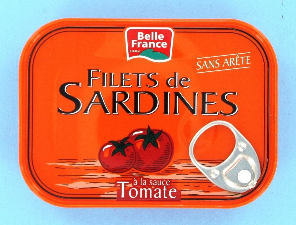 FILET SARDINE SAUCE TOMATE BF BOITE 100 G
