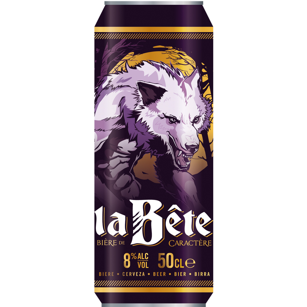 CAN 50CL BIERE BLONDE 8[ LA BETE