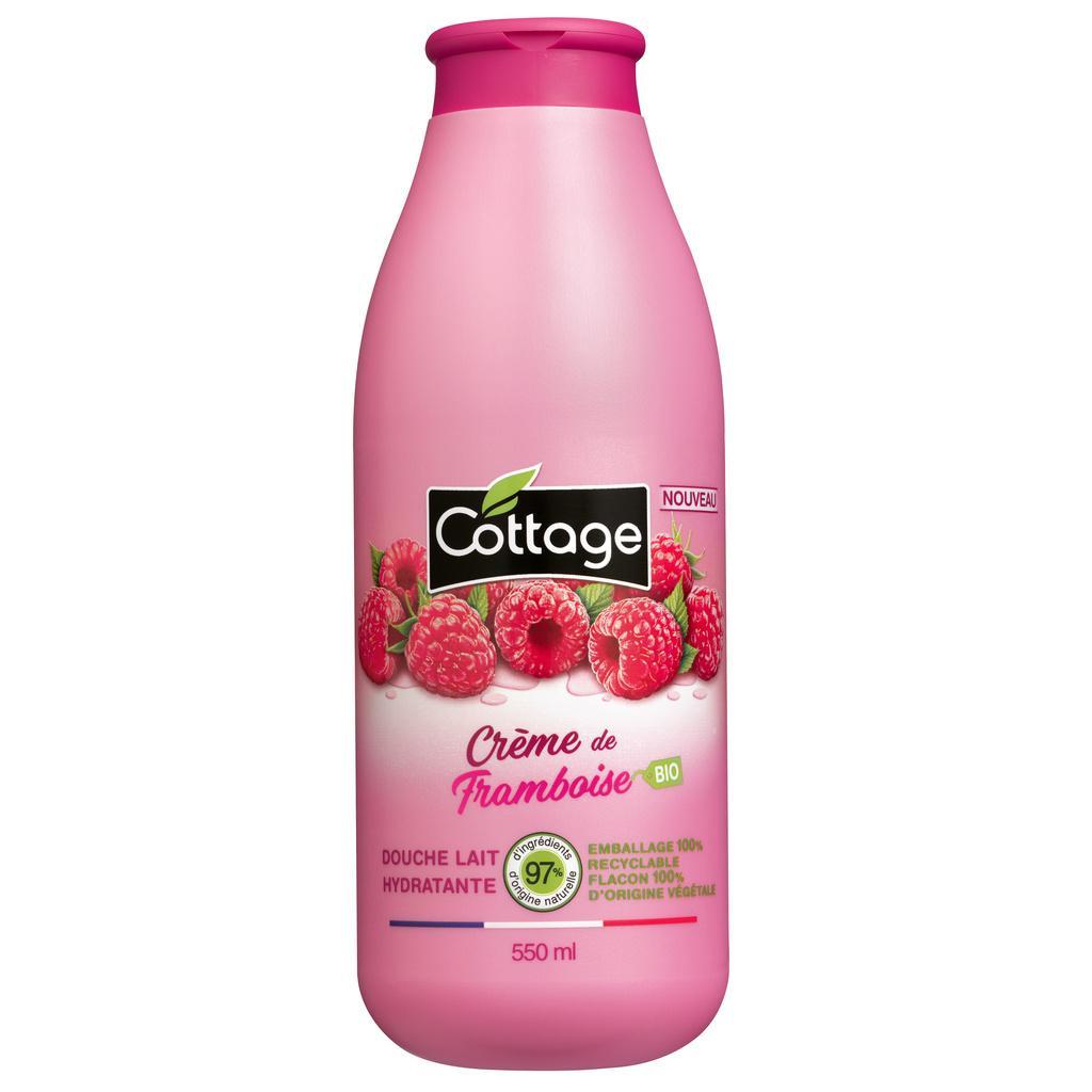 DOUCHE LAIT 97% D'INGREDIENTS NATURELS  CREME DE FRAMBOISE 550ML