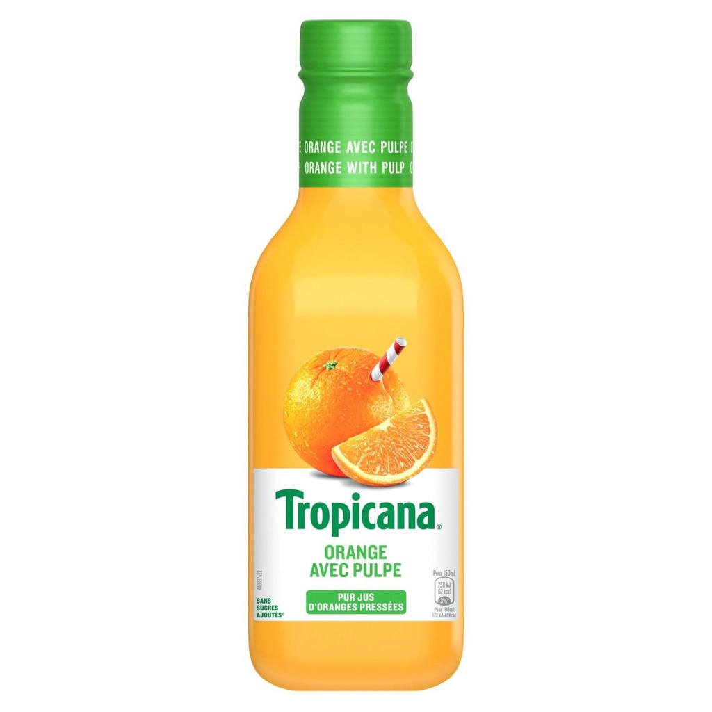 90CL JUS ORANGE AVEC PULPE TROPICANA