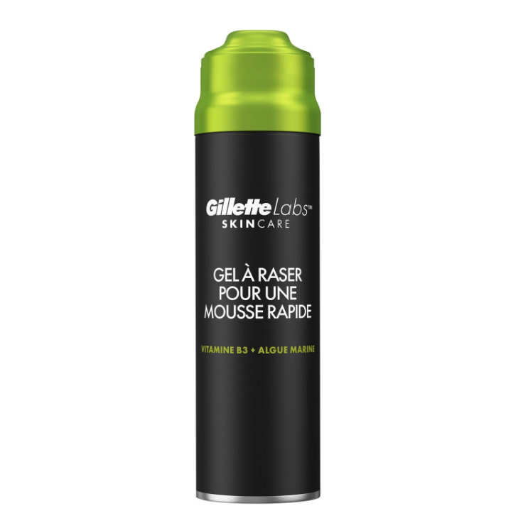 GilletteLabs Gel À Raser Pour Une Mousse Rapide, Gel À Raser Pour Homme, 198ml, De Gillette