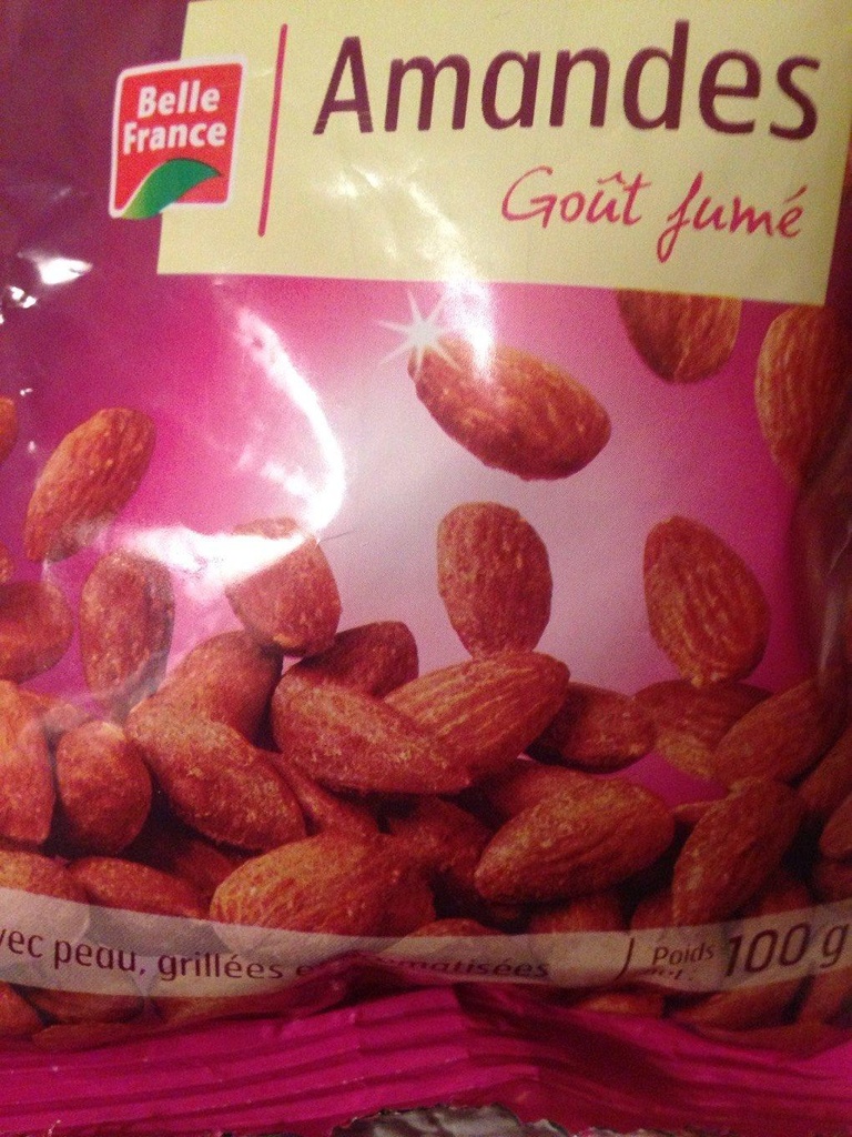 Smoked Flavor Roasted Almonds with Skin Belle France 100g