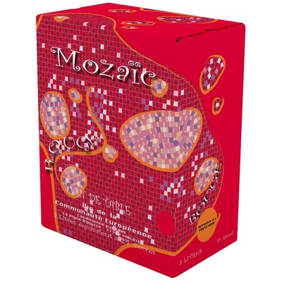 BIB 3L VCE MOZAIQUE ROUGE
